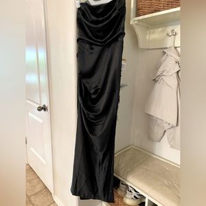 Black strapless Gown Maxi dress